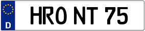 Trailer License Plate